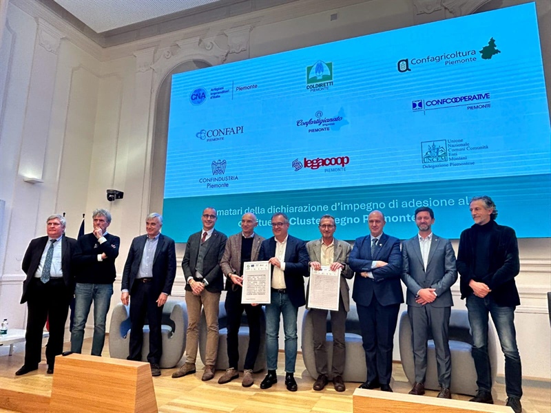 Confcooperative Piemonte è socio fondatore di Cluster Legno Piemonte